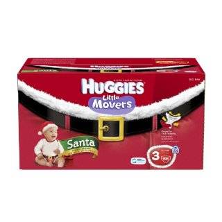 Huggies Little Movers Santa Diapers, Step 3, 66 Count