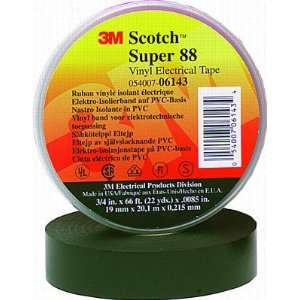 Scotch(R) Super 88 Premium Vinyl Electrical Tape, 3/4 in x 36 yd (19 