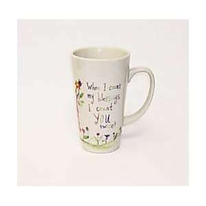  When I Count my blessings Latte Mug 