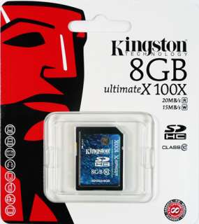   Kingston 8GB Class 10 SD SDHC (16GB) Ultimate X Memory Card  