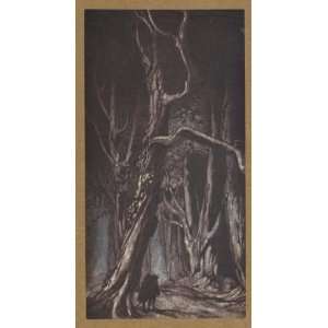 FRAMED oil paintings   Arthur Rackham   24 x 44 inches   Comus 10 