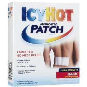 Icy Hot Extra Strength Back Medicated Pain Relieving Patch 