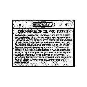  Bernard Identi Label Oil Discharge