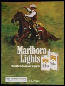 1983 Marlboro Lights Cigarettes Magazine Ad  