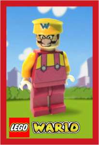 Custom Lego Wario Ware Super Mario Land Wii DS Minifig  