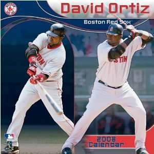  DAVID ORTIZ Boston Red Sox 2008 MLB Monthly 12 X 12 WALL 