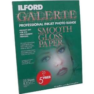  ILFORD Galerie Professional Inkjet 8.5 x 11 Inches, 25+5 