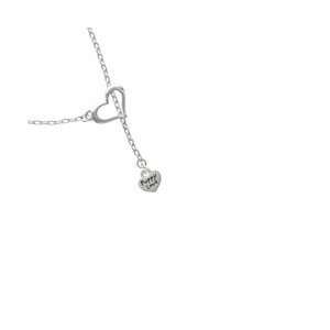   Love Silver Plated Heart Lariat Charm Necklace [Jewelry] Jewelry