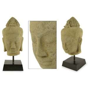  Sandstone sculpture, Buddha Meditates
