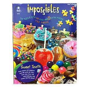  BePuzzled 750pc Puzzles   Impossibles   Sweet Tooth Toys & Games
