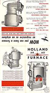 Pamphlet HOLLAND AIR AGE FURNACE Home Heating Equipment  