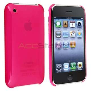 Pink Accessory set for iPhone 3G 3GS Case+Headphone Mic  