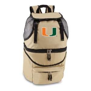 Miami Hurricanes Zuma Insulated Cooler/Backpack (Beige 