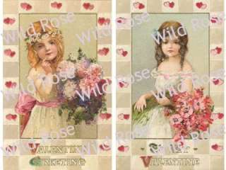CHarMinG VicToRiaN MaiDeNs WiTh FLoWeRs ShaBby DeCALs *ChiC*