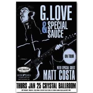   Special Sauce Poster   A Concert Flyer   Matt Costa