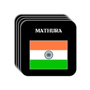  India   MATHURA Set of 4 Mini Mousepad Coasters 