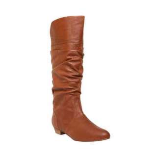 STEVE MADDEN CANDENCE COGNAC LEATHER WOMENS BOOTS 6 M  