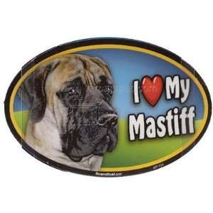  Dog Breed Image Magnet Oval Mastiff