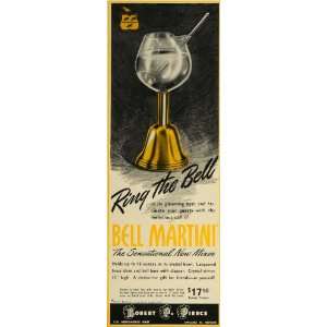  1947 Ad Robert P Pierce Bell Martini Crystal Bowl Glass 
