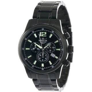 Invicta Mens 0794 II Collection Chronograph Black Dial Black Ion 