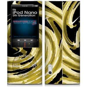 iPod Nano 5G Skin Alecias Swirl 02 Yellow Skin and Screen Protector 