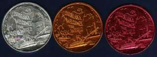 1984 Louisianas WORLD FAIR, 3 nice Coins  