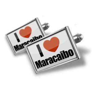 Cufflinks I Love Maracaibo region Venezuela, South America   Hand 