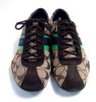 Coach Signature Khaki Jayme Tennis Sneakers 9.5 M NIB  