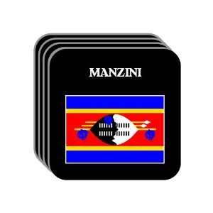 Swaziland   MANZINI Set of 4 Mini Mousepad Coasters