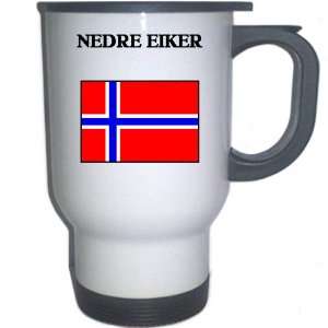 Norway   NEDRE EIKER White Stainless Steel Mug 