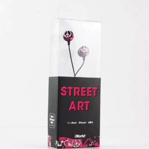  iWorld Street Art Ear Buds   Compatible With Apple IPod 