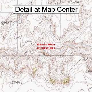  USGS Topographic Quadrangle Map   Mancos Mesa, Utah 