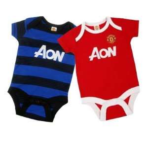  Manchester United FC Authentic EPL 2 Pack Baby Bodysuit 