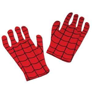 Lets Party By Disguise Inc Spider Man Comic Gloves / Red   Size Child 