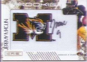 jeremy maclin rookie rc auto logo patch eagles missouri college 9/10 
