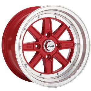  Konig B Bomb Gloss Red Finish Wheel (15x7/4x100mm 