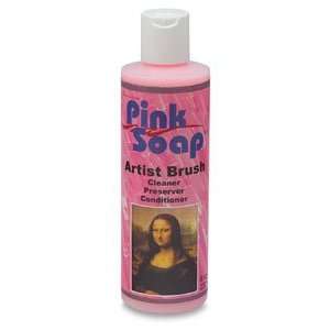  Pink Soap Artist Brush Cleaner   8 oz, Pink Soap Beauty