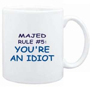  Mug White  Majed Rule #5 Youre an idiot  Male Names 
