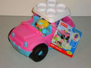   Fisher Price Little People Builders Build n Drive SUV ~ 