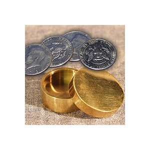   Box Brass Bazar metal Magic Trick Coin magician 