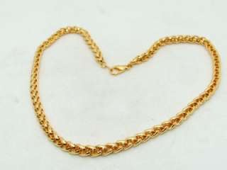 Designer Signed BC LIND 14KGE Rope Choker Necklace  