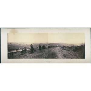 Panoramic Reprint of Knoxville from Mabrys house, looking towards the 
