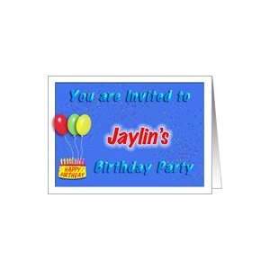  Jaylins Birthday, Invitation to the Party Card Toys 