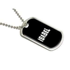    Isabel   Name Military Dog Tag Luggage Keychain Automotive