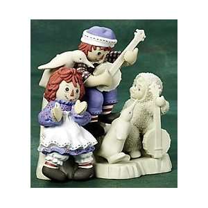  Raggedy Ann & Andy Snowbabies Rag Time Figurine