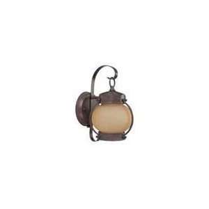  1 Light Onion Outdoor Wall W/ Frosted Glass   (1) 13W Gu24 