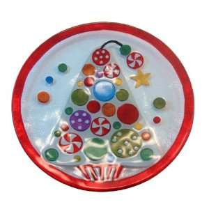    Candy Tree Glass Fusion Plate by Lori Siebert