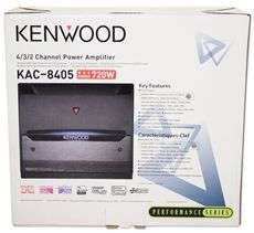 Kenwood KAC 8405 4 Channel 720 Watt Peak Amplifier Car Audio Amp 
