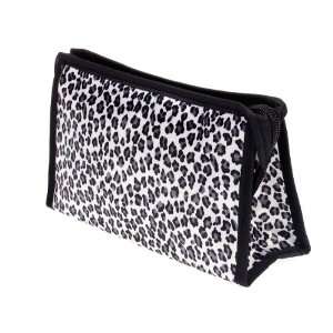 Leopards Portable Mirror Cosmetic Bag Toiletry Bag Mamke up Bag Hand 
