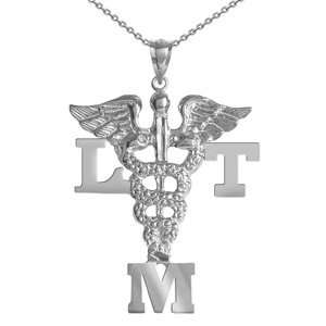 NursingPin   Licensed Massage Therapist LMT Charm with Necklace in 